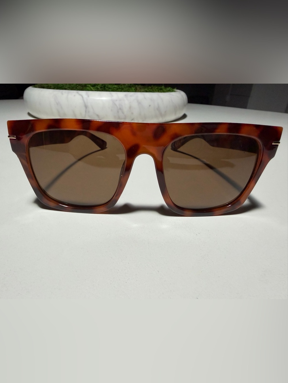 Aldo Tortoiseshell Square Women’s Sunglasses - Brown Lenses